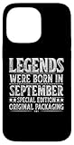 originalverpackung iphone x Einfache Installation Legends were Born in September - Geburtstag Originalverpackung Hülle für iPhone 14 Pro Max