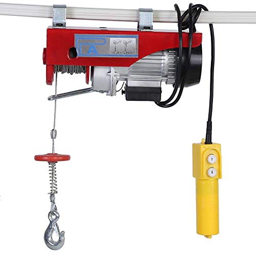 Polipasto eléctrico, 200 kg Herramienta de Elevación Eléctrica 220 V Carretilla Elevadora Eléctrica Palanca de Acero Palet Tool