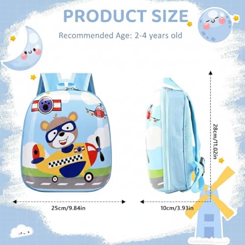 Image of ZIBUYU School Bags for Kids, Backpack for Kids, Lightweight Water-Resistant Small Bag for Kids, Ergonomic Padded School Bag for Elementary Students Daily Use