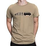 Grader Schnitt Evolution Kult Bus T-Shirt, Bulli, T1, Herren Fun-Shirt - 10 Farben (M)