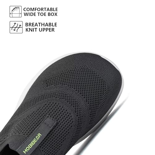 Image of HOBIBEAR Women Walking Shoes | Wide Toe Box | Slip On Sneakers
