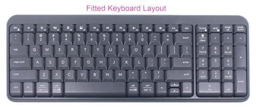 Protector de teclado de silicona compatible con Logitech K250 miniatura 2