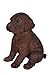 Hi-Line Gift Ltd Labrador Puppy Statue, Chocolate Brown