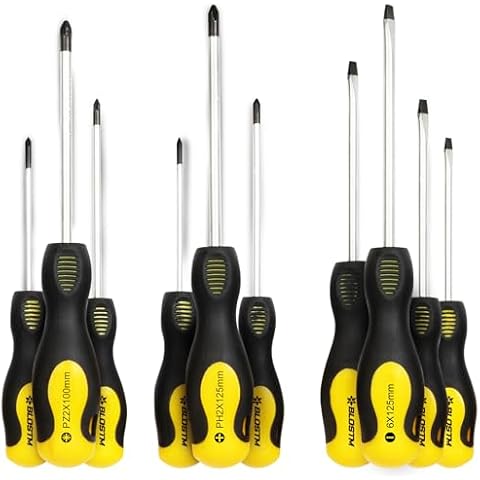 BLOSTM 10 Piece Magnetic Screwdriver Set Cover