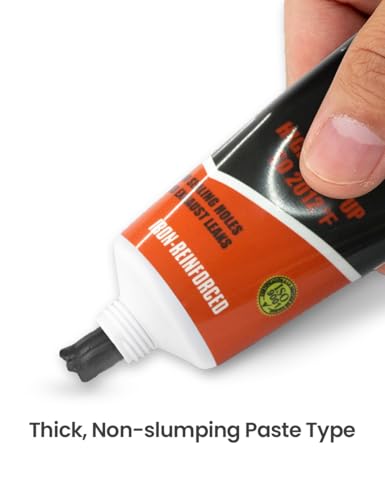 Visbella Auspuffreparaturpaste Auspuff Dichtmasse Hitzebeständig Auspuff Paste Hohe Gasdichtigkeit Auspuff Reparaturset für Autoschalldämpfer, Endrohre, Katalysatoren (Kasten, gramm, 150)