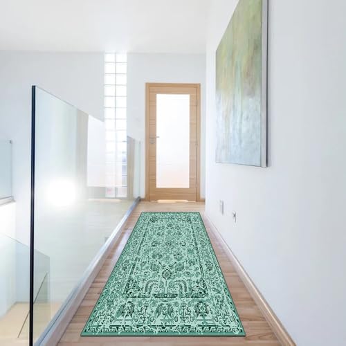 Alfombra de pasillo larga de 50x250 cm lavable y estilo bohemio 6