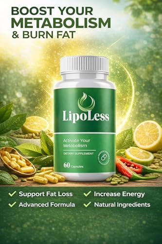 LipoLess Metabolism Support Supplement – Advanced Formula to Support Metabolic Function – Daily Wellness & Energy Support – Dietary Supplement – 60 Capsules - Image 4