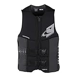 Oneill Mens ASSAULT FZ USCG LIFE VEST, BLK/GRAPH, 3XL