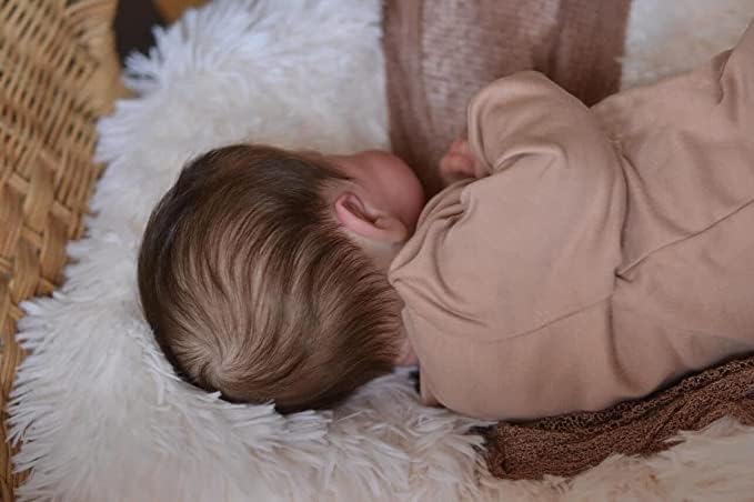 Miniatura 4 de KAWAYII Muñecas Loulou realistas Reborn de vinilo de silicona de cuerpo completo Muñeca de bebé recién nacida de aspecto real, muñeca Reborn de 20