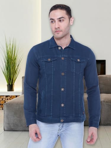 Image of Kuons Avenue Men's Regular Fit Trucker Jacket | Denim Jacket For Men