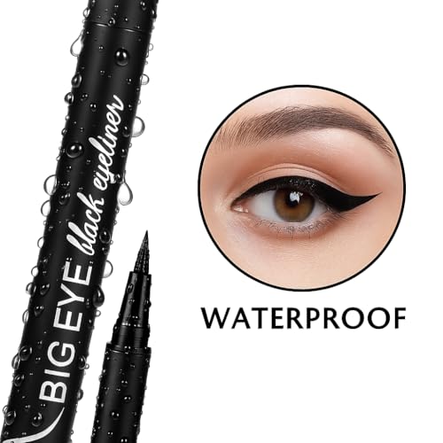 Image of Eyeliner - Waterproof And Long Wearing Bold Felt Tip Pen Glossy | Smudge Proof Eye Makeup | Quick Drying | Black, 1.5Ml | Vegan & Cruelty-Free(Eyeliner Black)