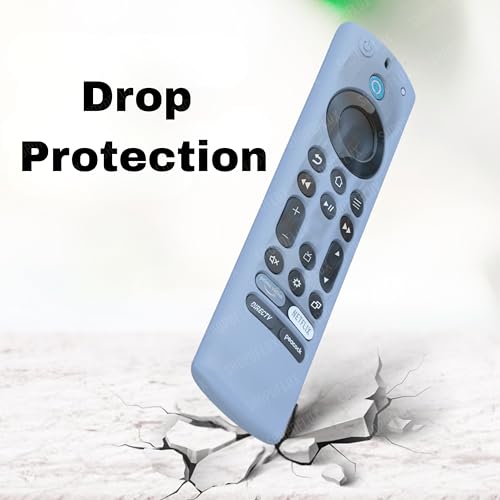 Image of SHOPOFLUX Silicone Tv Remote Cover Compatible with Amazon Basics Smart LED TV Remote Protective Cover (Sky Blue)