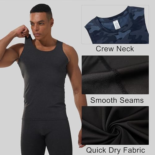 Camisetas de entrenamiento y culturismo transpirables en pack para hombre 5