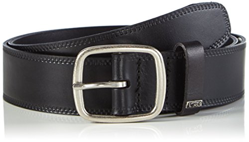 Vans - Federal Leather Belt, Cintura Uomo, Nero