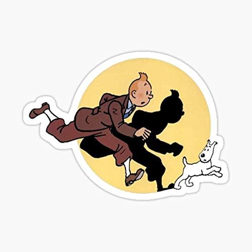 Tintin on The Run Graphic - Auto, Wall, Laptop, Cell, Truck Sticker for Windows, Cars, Trucks