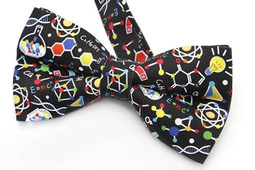 Image of Colorful Fun Pattern Pre-Tied Bow Tie Mens Floral Space Adjustable Bowtie