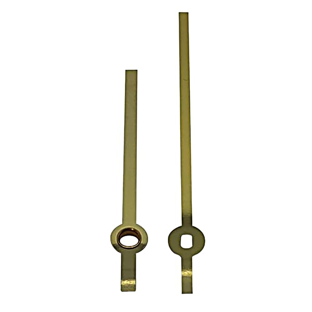 Replacement Gold Metal Clock Hands Compatible With German Euroshaft Mechanism Movements DIY Repair 100mm