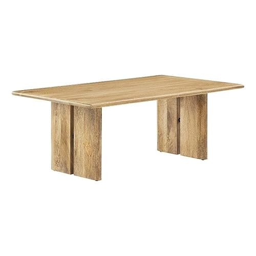Modway Amistad 44" Rectangular Solid Wood Modern Farmhouse Coffee Table