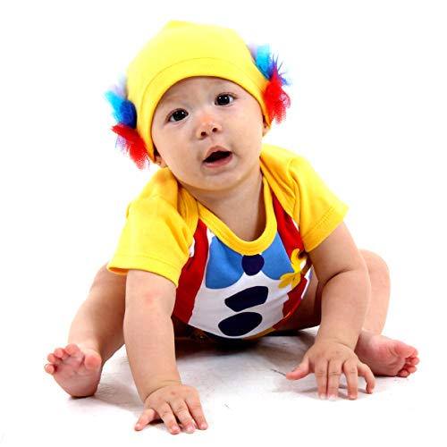 Sulamericana Fantasias Body Palhaço Bebê, P-3 Meses, Multicor