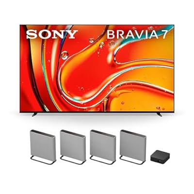 Sony 75 Inch Mini LED QLED 4K Ultra HD TV BRAVIA 7 Smart Google TV with Dolby Vision HDR and Exclusive Features for PlayStation®5 (K-75XR70), 2024 Model BRAVIA Theater Quad