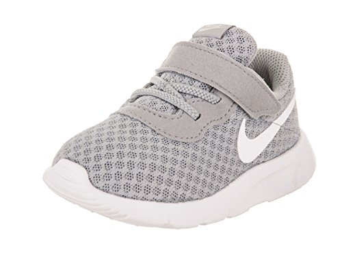 Nike Baby Boy s Tanjun Sneakers, Wolf Grey White, 4 Toddler