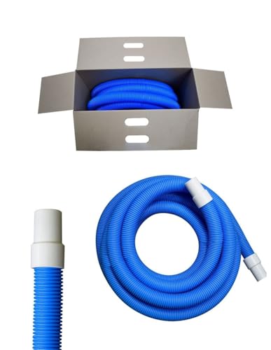 JARDIN202 - Manguera Flexible para Piscina con Racores de 38 mm – Disponible en Longitudes de 8m, 10m, 12m, 15m y 30m | 12m -