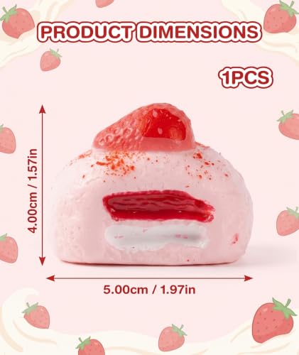 Image of 2Pcs Cheese Squishy, Taba Squishy, Dumpling Squishy-Stretchy Food-Shaped Sensory (pink3)