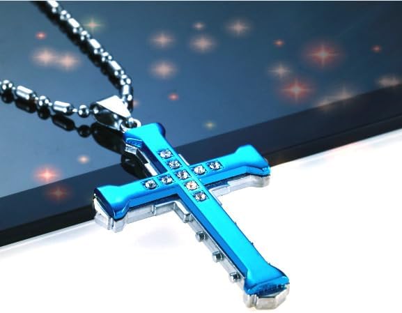 Dcfywl731 Cross Necklace for Men Fathers Day Gifts for Husband First Fathers Day Gifts for New Dad Gold Silver Chain Mens Cross Necklace - Image 2
