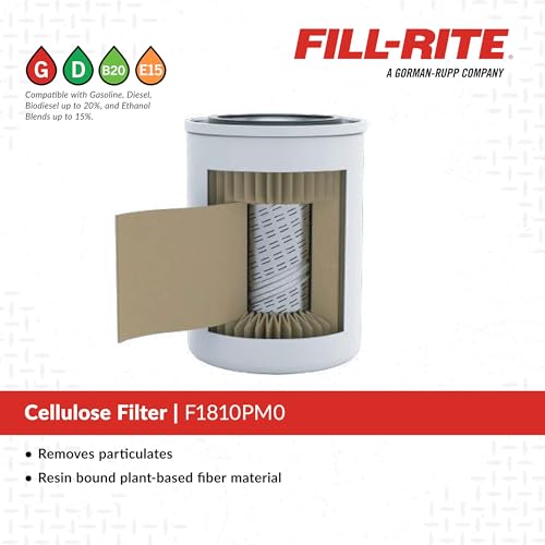Image of Fill-Rite F1810PM0 3 /4 inch 18 GPM (68 LPM) 10 Micron Particulate Spin-On Fuel Filter