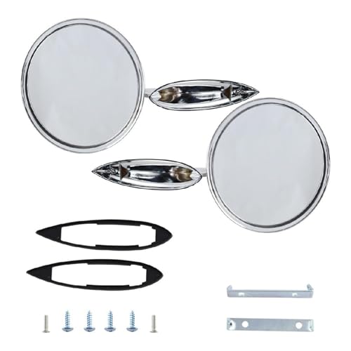 Verre de rétroviseur extérieur rond pour rouler en voiture sereinement en hiver