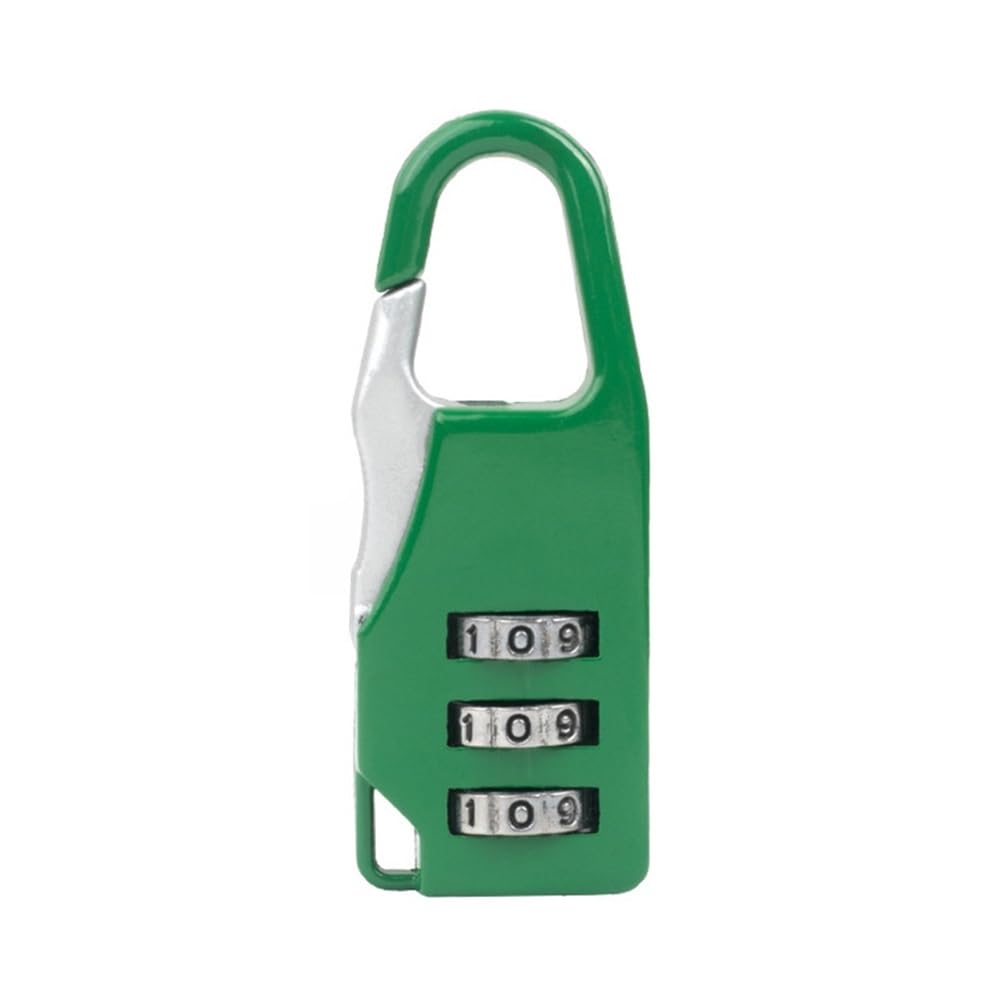 Gnyvzxplq Groen Suitcase Locks, 3 Digit Combination Lock Zinc Alloy Travel Suitcase Security Padlock Multicolor(Groen)