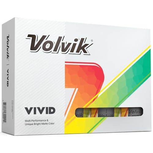 Balles de golf Volvik gris mat la douzaine idéale pour vos parcours matinaux et fins de partie