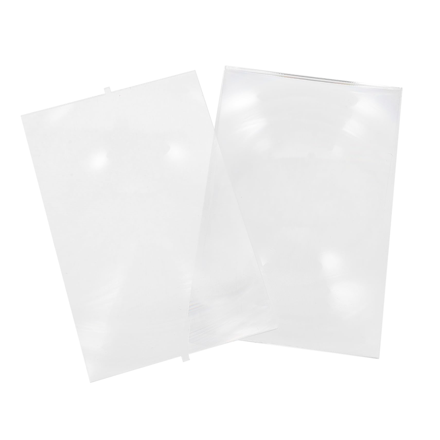 FRCOLOR Optical Experiment Fresnel Lens Set 2pcs Projector Lens 90 * 140mm Size High Transmission Easy to Use