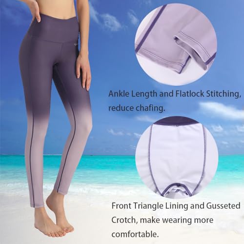 Image of Ubestyle Women's Swim Pants UPF 50+ High Waist Rash Guard Leggings