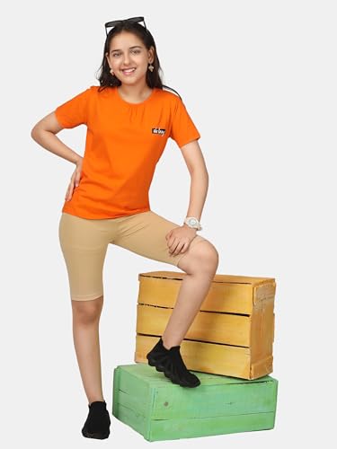 Image of KYDA Kids Girls's Stretchable Anti Bacterial Cycling Shorts, Yoga & Workout Gym Shorts
