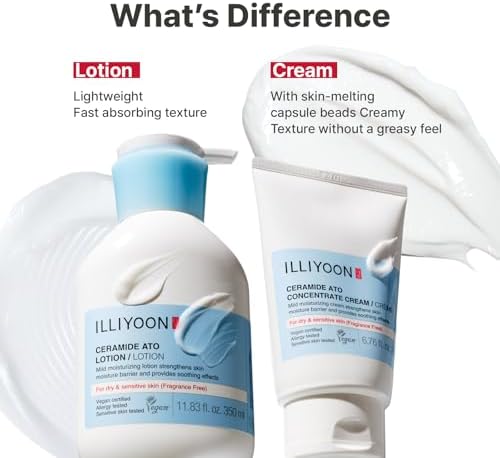 Illiyoon Ceramide Ato Concentrate Cream | Moisturizer for Dry & Sensitive Skin, 100hr Lasting Hydration, For Face & Body, Gentle for Infants, Moisture Barrier Repair, Vegan Certified, 2.53 fl.oz. — view 6