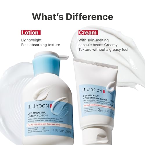 Illiyoon Ceramide Ato Concentrate Cream | Moisturizer for Dry & Sensitive Skin, 100hr Lasting Hydration, For Face & Body, Gentle for Infants, Moisture Barrier Repair, Vegan Certified, 2.53 fl.oz. - Thumbnail 7