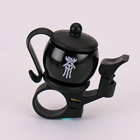Cunluna 2pcs Fashion Aluminium alloy Multi-color Teapot Shaped Bicycle Bell Cover