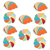 HOMSFOU 90 Stück Teiliges Fußabdruck Papier-dekoset für Klassenzimmer Bunte Cartoon-fußabdruck Formen aus Farbigem Papier Langlebige Verblassungsresistente Cutouts für DIY Bastelprojekte