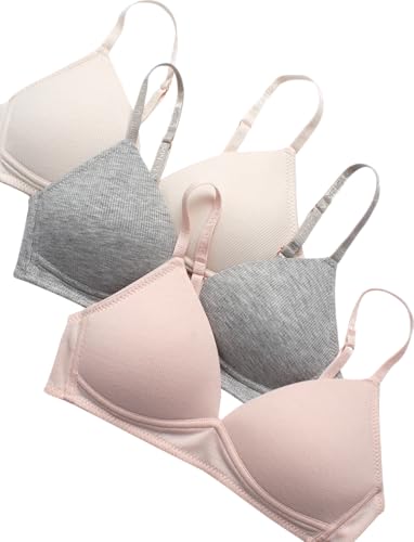 Danskin Girls' 3-Pack Wireless Training Bra3