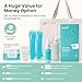 Grownsy 15pc Postpartum Essentials Recovery Kit | Postpartum Kit for Women | Includes 5 Postpartum Pads, 5 Disposable Underwear, 2 Ice Packs, Peri Bottle, Perineal Spray & 28 Cooling Pad Liners
