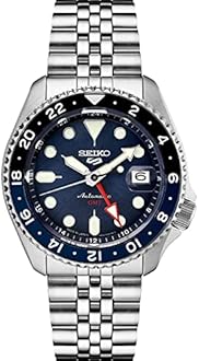 SEIKO Automatic Watch for Men - 5 -Sports - with Date Calendar and Luminous Hands & Markers, 100m Water-Resistant