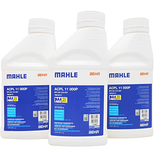 �y3�{�Z�b�g�z �}�[�� �G�A�R�� �R���v���b�T�[�I�C�� PAO 68 500ml (���w�����E���\�^�C�v) �d���R���v���b�T�[ PAG POE R1234yf R134a ISO46 �Ή� MAHLE BEHR ACPL11000P×3�{