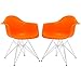 Poly and Bark Padget Arm Chair in White (Set of 2)