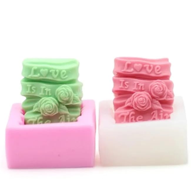 Rectangular Silicone Soap Mould Flower Pattern Soap Mold DIY Articraft Handmade Aroma Stone Mold Clay Resin Mold, ass pic, KB-NEW3A1-216