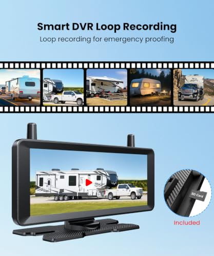 Image of AUTO-VOX RV Backup Camera Wireless Plug and Play Compatible with Most RV