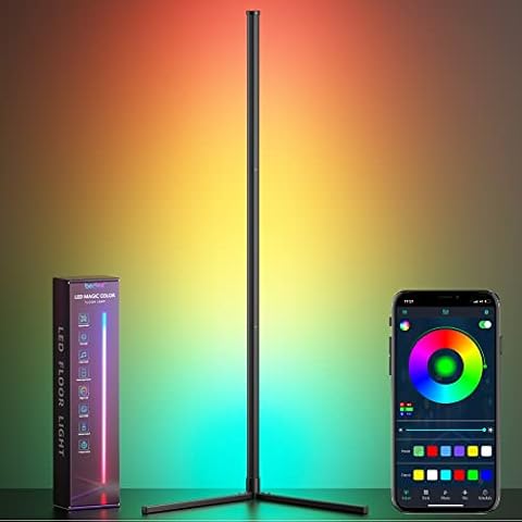 bedee Lámpara de Pie LED Regulable con Control Remoto y APP Cover