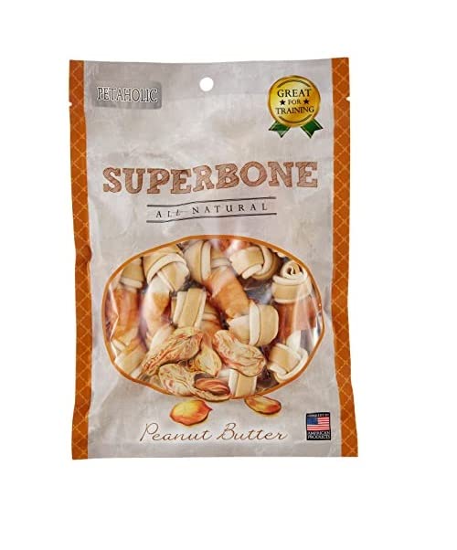 WAGGYTAILS Knotted Chicken Bone Dog Treat, (Peanut Butter) (B0BL88BXQW) Amazon Price History, Amazon Price Tracker