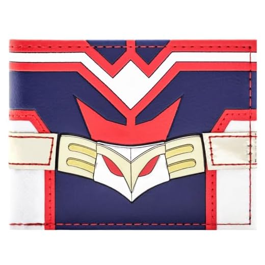 My Hero Academia All Might Golden Age Disfraz Rojo y Azul Cartera unisex