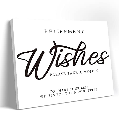 Retirement Wishes Art Printed Posters, Retired Message Canvas Poster With Frame, Retirement Party Decoration, Retirement Party Signature, Retirement Memorial, Farewell Gifts, Ready To Hang 12''X15'' (Dl236) #TOP7